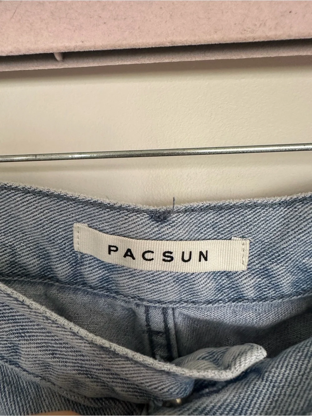 PacSun Baggy Cargo Jeans Light Wash 34x32 Wide Leg Utility Denim